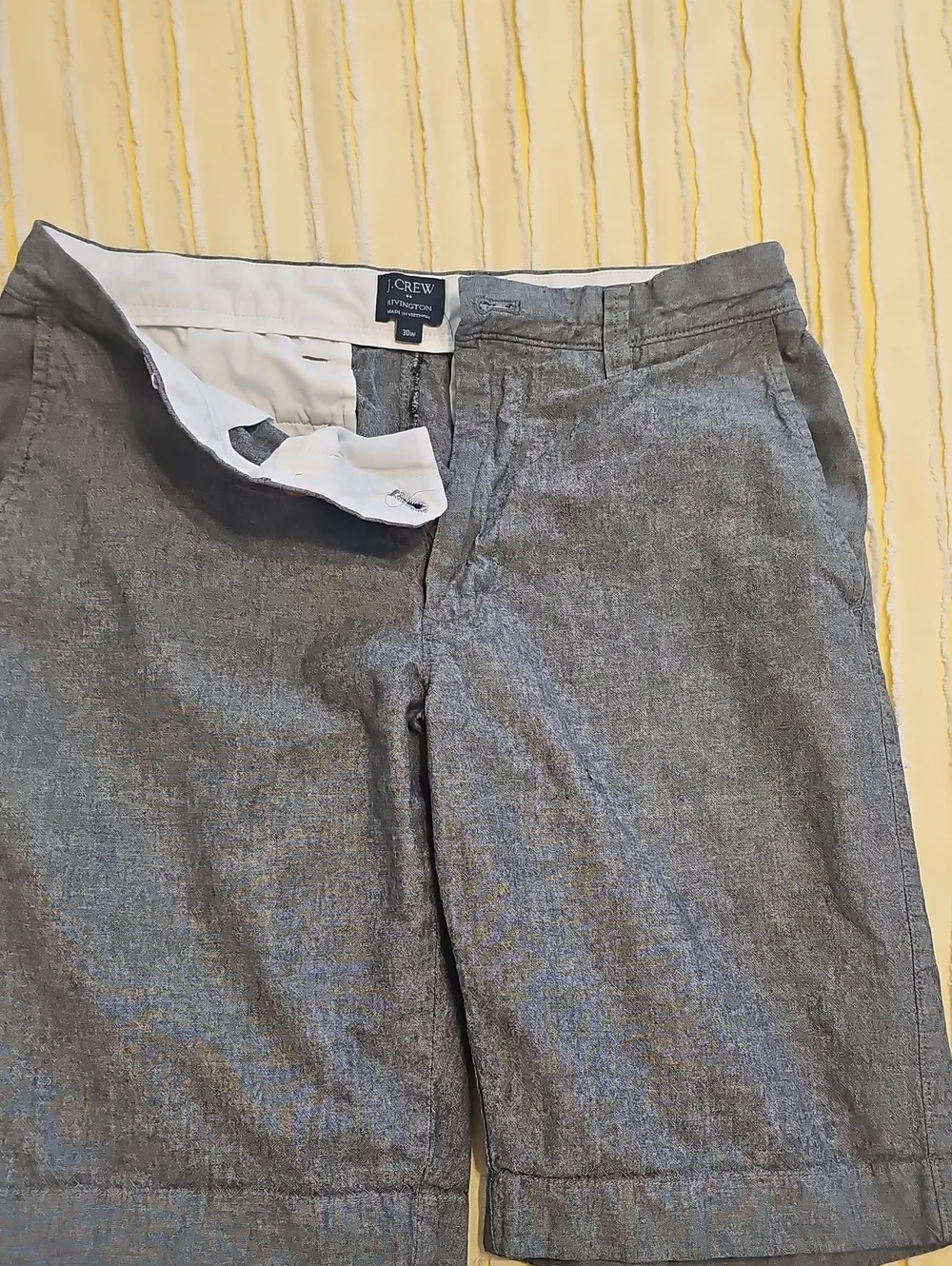 J. Crew Men's Gray Chino Shorts - Heathered Gray